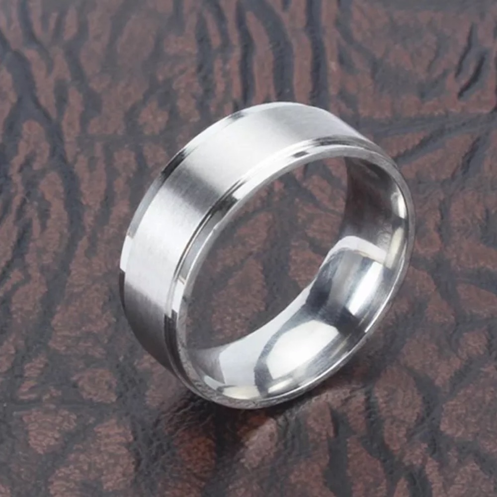 Stainless Steel Ring Band 8mm Jewelry
